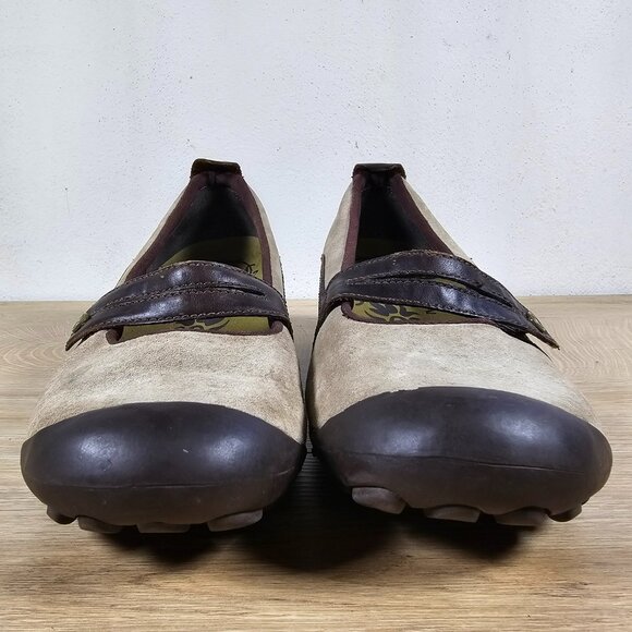 Merrell Plaza Bandeau Womens Mary Jane Shoes Outdoor Dark Taupe Suede Size 9 - Picture 3 of 14